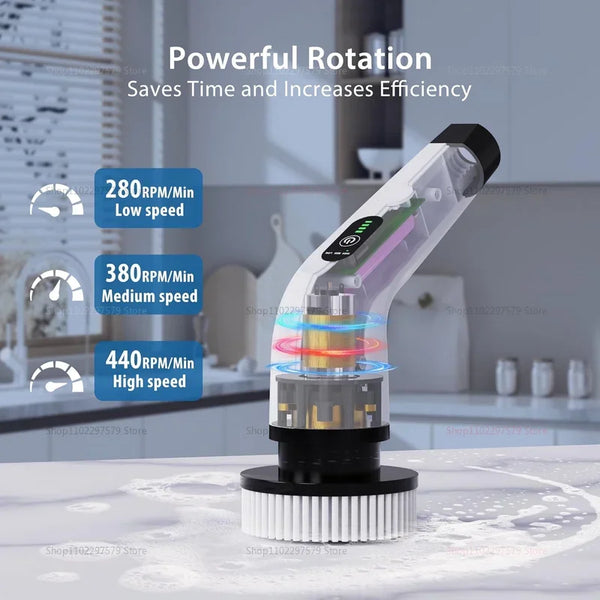 Effortless Electric Spin Scrubber